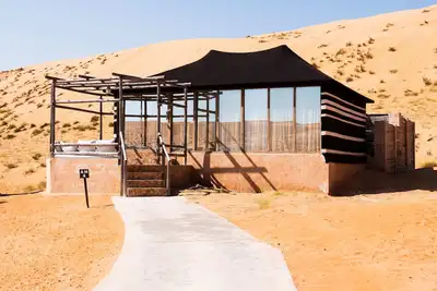 Image de Indulge in desert opulence with our Luxury Pool Tents at Thousand Nights Camp