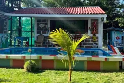 Beach house with pool
