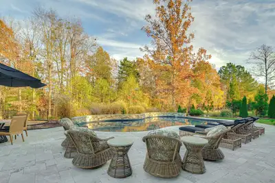 Image de 15 Mi to Unc: Elegant Retreat w/ Patio & Pavilion!