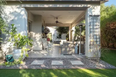 Image de Olive Treeside, a luxury oasis with a pool, pizza oven, grill, fireplace