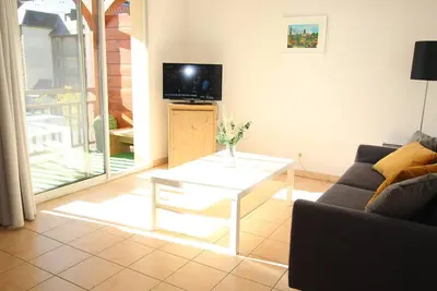 Image de T3 Sud avec balcon, piscine, parking, animaux ok et wifi