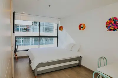 Image de Usaquén apartment with terrace, gym and coworking next to the Santa Fe Foundation.