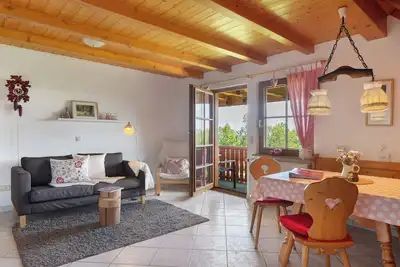 Image de Appartement 'Sonnenblick Mit Südbalkon' avec jardin partagé et balcon