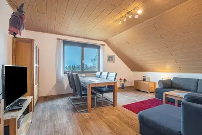 Image de Appartement 'Fernblick, 83qm' avec terrasse partagée, jardin partagé et Wi-Fi
