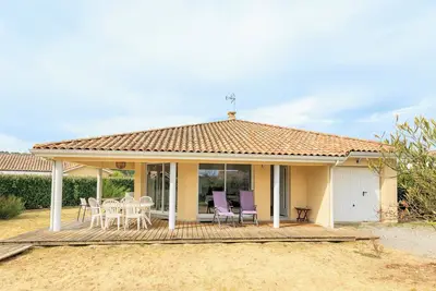 Image de Séjour en famille à Moliets – Villa Rauzy avec jardin, terrasse couverte, proche nature