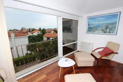 Image de Charmant appartement avec vue sur l'Eufemia de Rovinj depuis le toit-terrasse