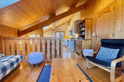 Image de Appartement duplex cosy avec parking Ă Morillon, 6 couchages