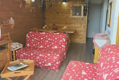 Image de Appart. cosy 6 pers, pied pistes, balcon sud, cuisine équipée