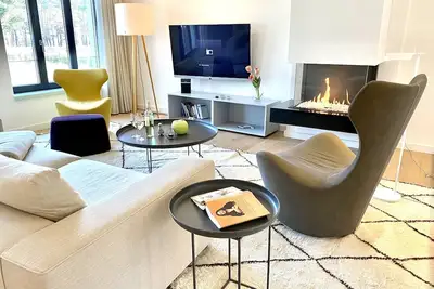 Image de Luxury accommodation RĂĽgenloft 4 in Prora DĂĽne 7 with private sauna and fireplace