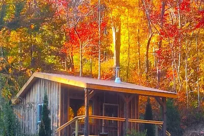 Image de Cozy Cabin, private, romantic, wood stove, WiFi, mountains, Nc