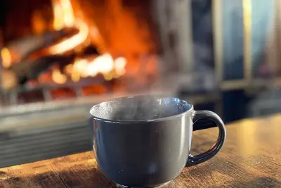 Image de Cozy retreat fireplace and spa