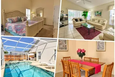 Image de New! Family Friendly 4 Bedroom, South facing Pool\/Spa, quiet residential area