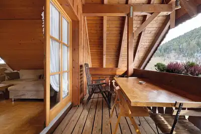 Image de Appartement '8 - Flößerstuben' avec vue sur les montagnes, terrasse partagée et Wi-Fi