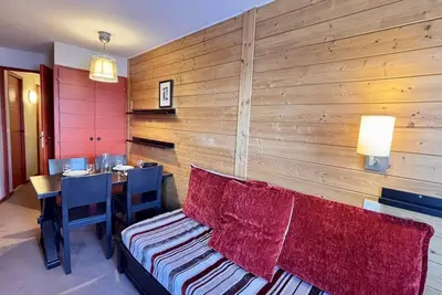 Image de À 10m des pistes de ski, 2ème étage, vue station, balcon, télévision, casier à ski, 24m², Avoriaz