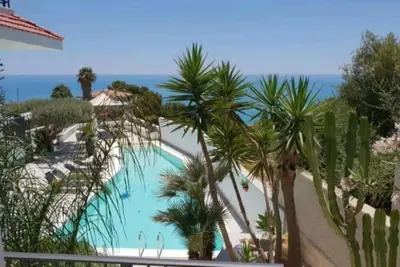 Image de Villa 'Al Tramonto Vista Mare' avec vue sur la mer, Wi-Fi et climatisation