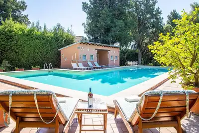 Image de Magnifique maison de vacances privée avec climatisation, bain à remous, piscine privée, Wifi, Tv