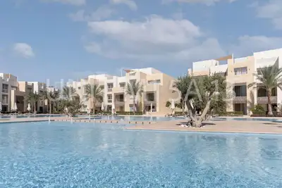 Charming 2-bedroom apartment in Elgouna-Hurghada with WiFi, Ac, direct pool view