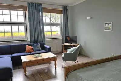 Image de Appartement-Famille-Salle de bain privée séparée-Vue sur la campagne-Im Erdge. . .