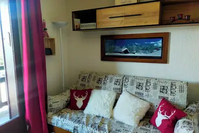 Image de Charmant studio, 4 couchages, skis aux pieds