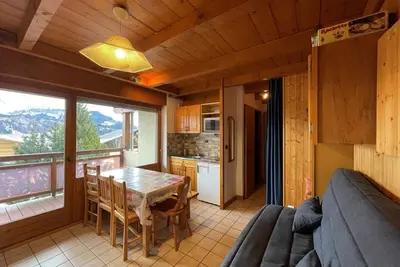Image de Appartement cosy 1 chambre avec balcons, proche pistes, parking inclus