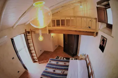 Image de Maison de vacances 'A Curtigghiara Loft Savoca Central' avec vue sur la mer, Wi-Fi et climatisation