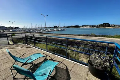 Image de Appartement spacieux 3p à Étel - Terrasse - Vue port - Wifi - Parking