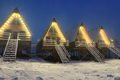 Image de cozy winter cottage in picturesqueue Gudauri with WiFi, near ski slopes