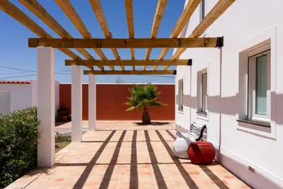 Image de Maison de vacances 'Courela Da Lameira' avec terrasse privée, Wi-Fi et climatisation