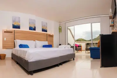Image de Charming studio in San Gil. Swimming pool, sauna, turco, terrace and free WiFi