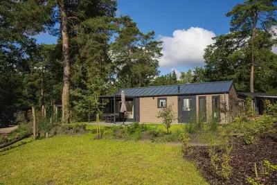 Image de Enjoy a luxurious holiday home for 4 people in the wooded nature of the Veluwe, complete with modern amenities, air conditioning, and a stylish pergola for optimal comfort. Additionally, unwind in the private hot tub, perfect for relaxing after a day