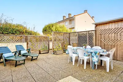 Duplex T3 avec terrasse à 250m de la plage, centre Arcachon