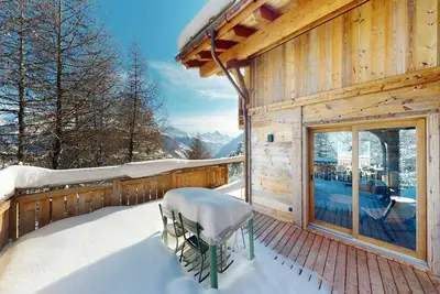 Image de Chalet cosy à Vex avec balcon