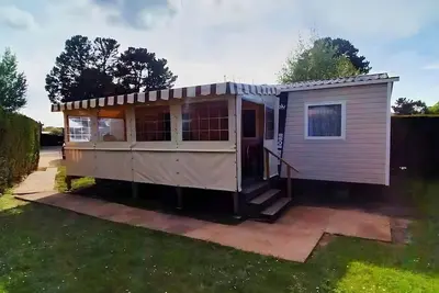 Image de La Palmyre - Les Mathes : Mobil-home 3 ch avec spa, sauna, parc aquatique & jardin privé