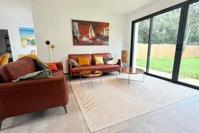 Image de Maison neuve 3 chambres, proche plage, grand jardin