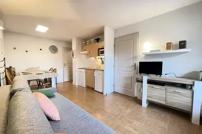 Image de Appartement six personnes, résidence avec piscine au pied des pistes