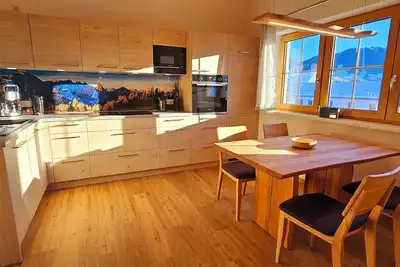 Apartment Hipp No. 10 - 67m² new building on the top floor with balcony, mountain and castle view Top location