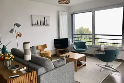 Image de Confortable appartement 1 chambre près plage et lac avec garage