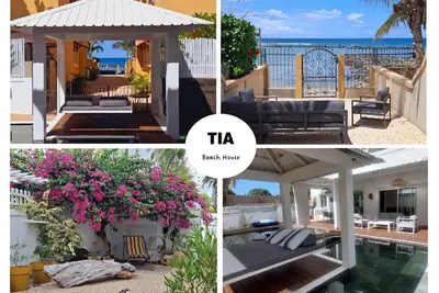 Image de 3-ensuite bedroom Beach House in Albion with a pool, a hammam and the beach