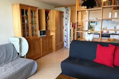 Image de Studio confortable au pied des pistes avec balcon et parking
