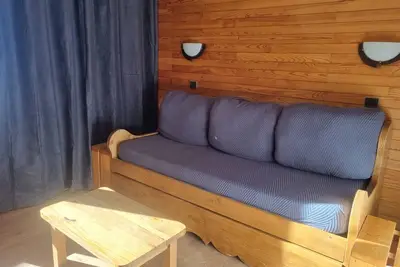Image de Studio lumineux avec balcon, parking inclus, proche des pistes