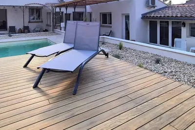 Image de Villa  L'Estef avec Piscine: Vue, détente, jeux au cœur du village!