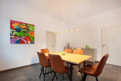 Image de Modern vacation apartment in Lauscha, near Rennsteig and the Silbersattel ski arena.