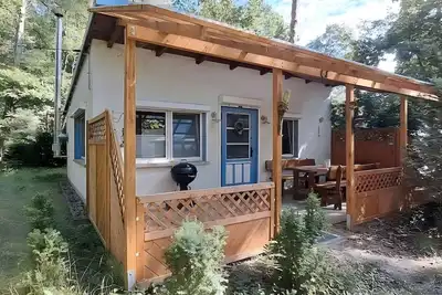 Image de Maison de vacances 'Ferienhaus Haffstille' avec terrasse privée et jardin privé