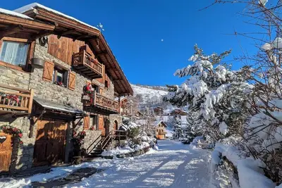 Image de Appartement 'Gite 4p À 3 Vallees Saint Martin' avec vue montagne, balcon et Wi-Fi