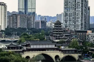Image de L&A 觀亭 13 Suit Taikoo Li/The Bridge River view Cozy 1 bedroom Suit in Cheng Du