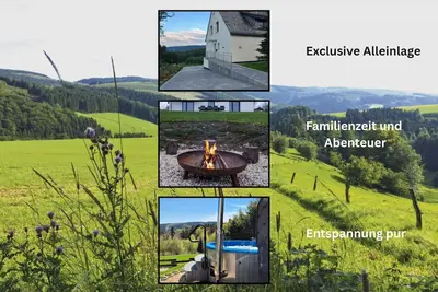 Image de Maison de vacances 'Waldzauber-Winterberg' avec vue sur les montagnes, terrasse privée et Wi-Fi
