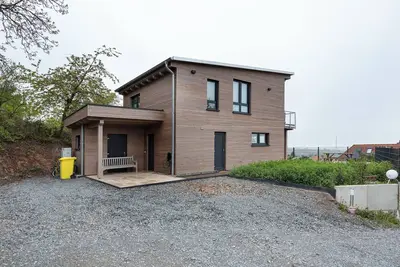 Image de Maison de vacances 'Mit Panoramablick' avec vue sur les montagnes, terrasse partagée et Wi-Fi