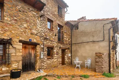 Image de Maison de campagne \"La Parreta Estancia La Morada\" avec vue sur montagne, terrasse et jardin privé