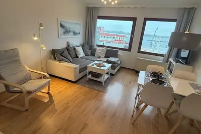 Image de \"Experience pure relaxation: modern vacation apartment with lake view on the Baltic Sea! \"