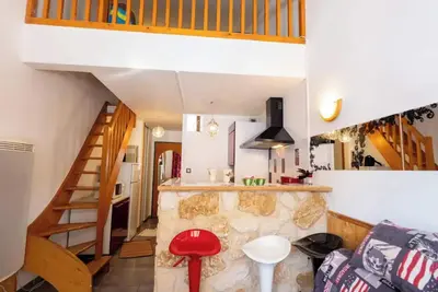 Image de Appartement 'Le Thabor' avec vue sur montagne et balcon
